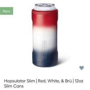 Matte red, white and bru hopsulator slim